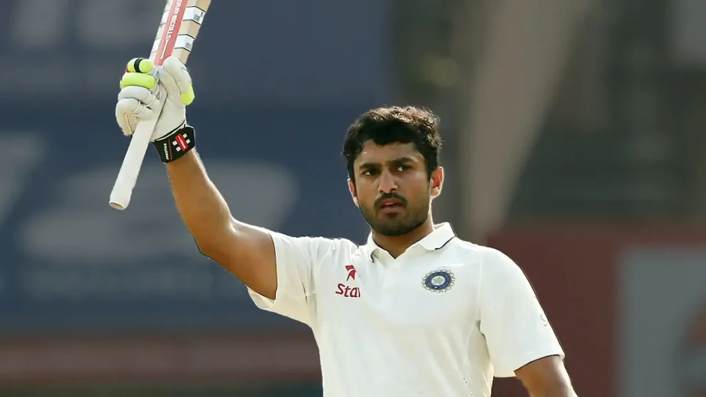Karun Nair- scored 303 runs in the first inning of the India team
