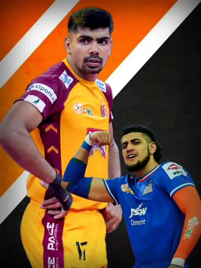 Which Top 10 Kabaddi raiders lead the attack for their teams in the Pro Kabaddi 2025 season