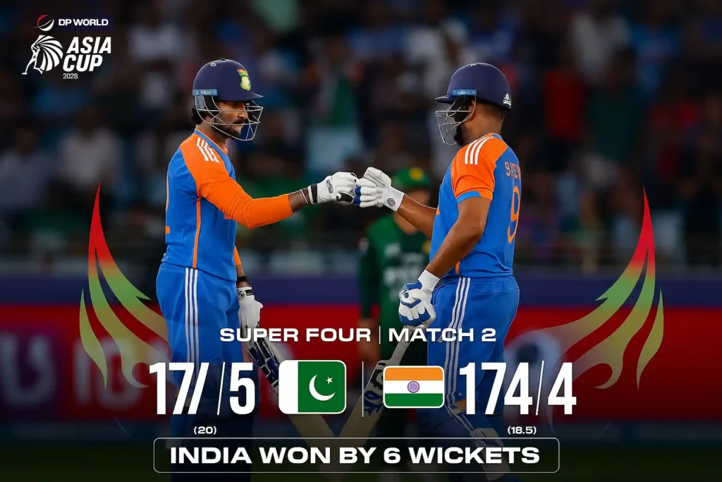 Suryakumar Yadav doesn't feel India vs Pakistan is a rivarly anymore - India beat Pakistan by 6 wickets to get their First Super-Four win of the Asia Cup 2025