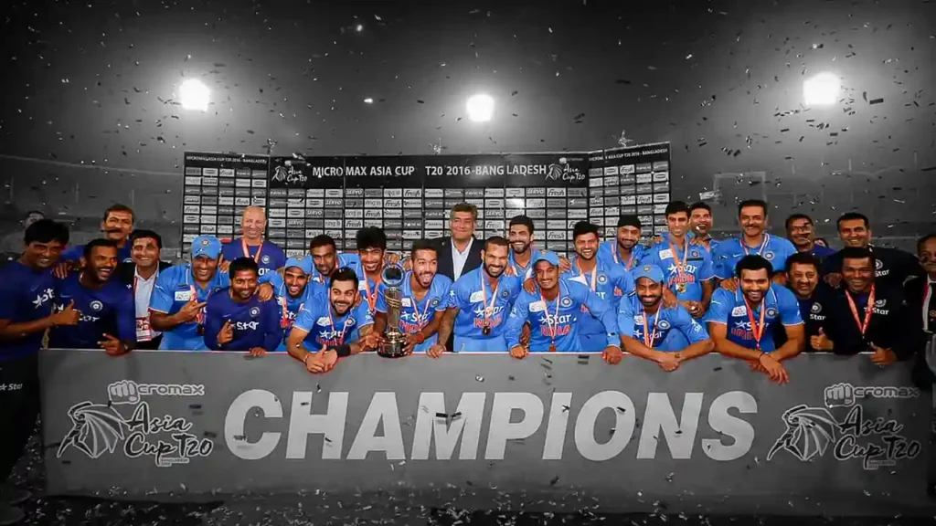 2016 Asia Cup (T20 FORMAT): 13th edition of the Asia Cup- India Champion