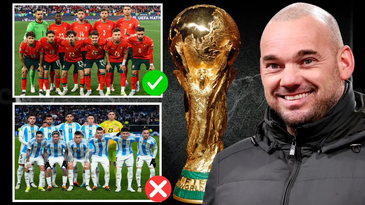 Wesley Sneijder thinks Cristiano Ronaldo and Portugal have a better chance of winning the FIFA World Cup 2026 than Messi’s Argentina